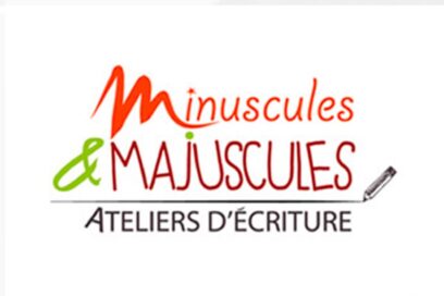 Le logo de l'association minuscules & majuscules ateliers d'écriture - Agrandir l'image, fenêtre modale