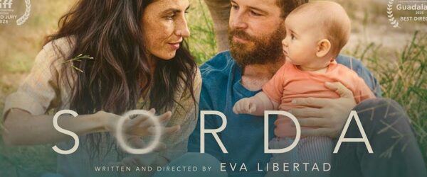 affiche du film sorda, où l'on voit un couple avec un bébé