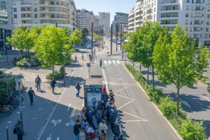 image en plongée de l'avenue de la république - Agrandir l'image, fenêtre modale