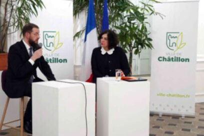 Les élus lors des voeux numérique à la population en janvier 2023. - Agrandir l'image, fenêtre modale