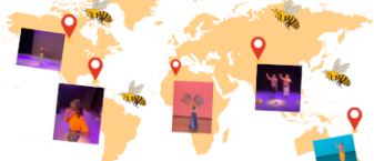 visuel du spectacle le périple des abeilles centre guynemer